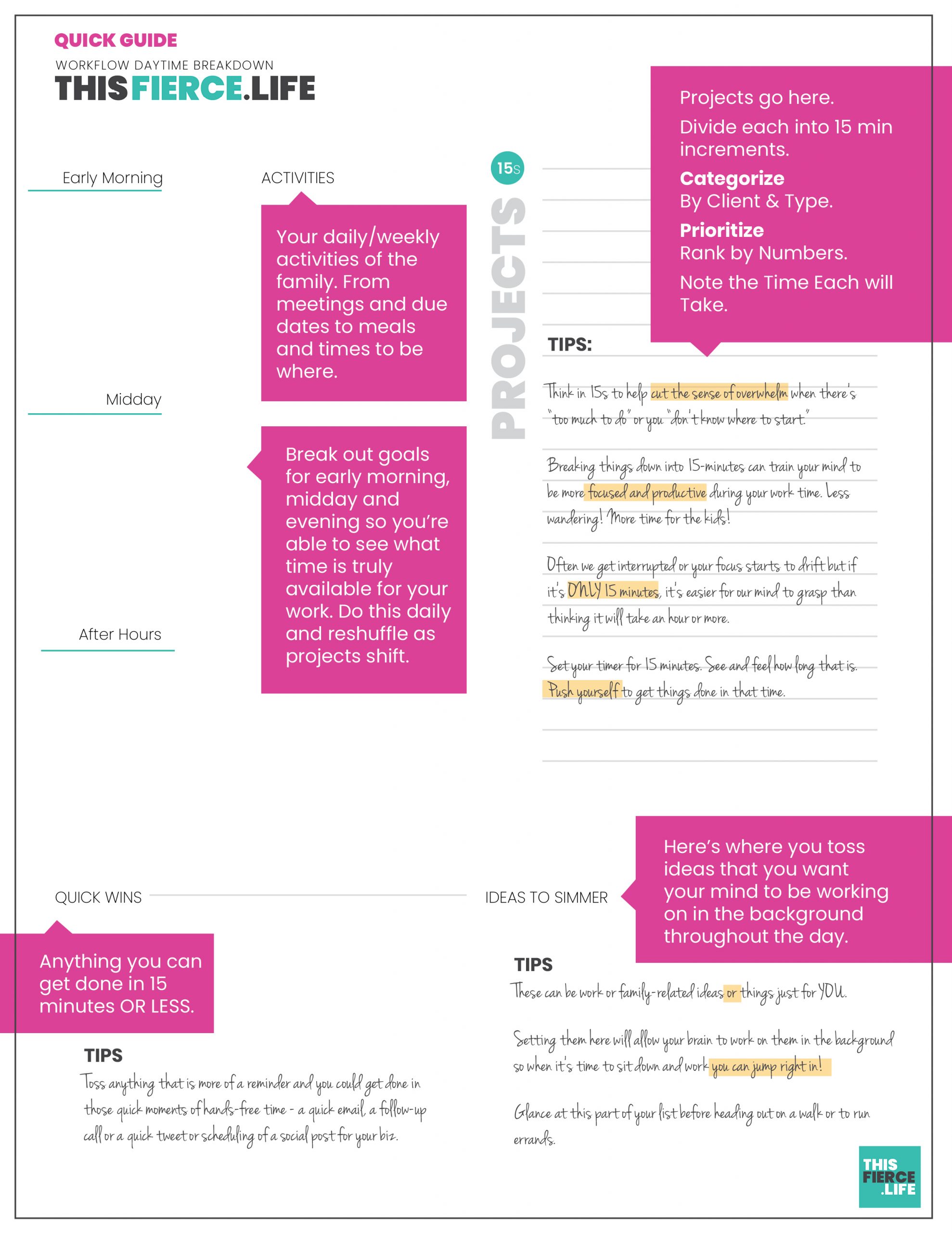 Fierce15 Time Management Guide